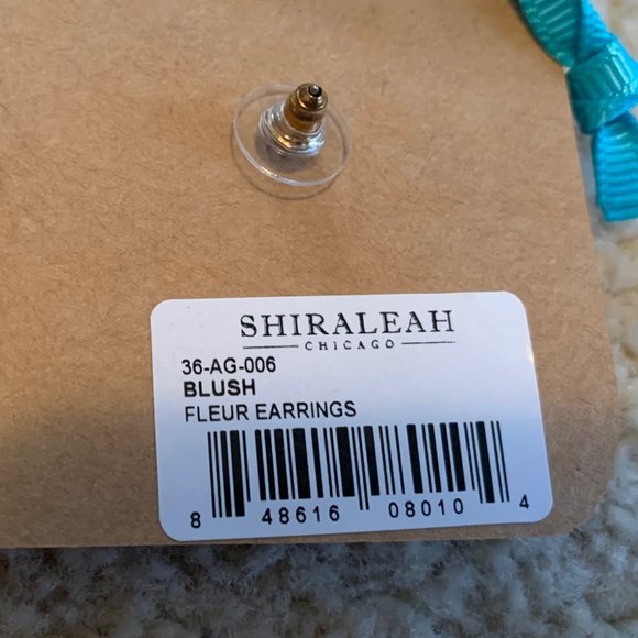 Shiraleah Blush Fleur Earrings and Sants Bangle Set NWT - Picture 13 of 15